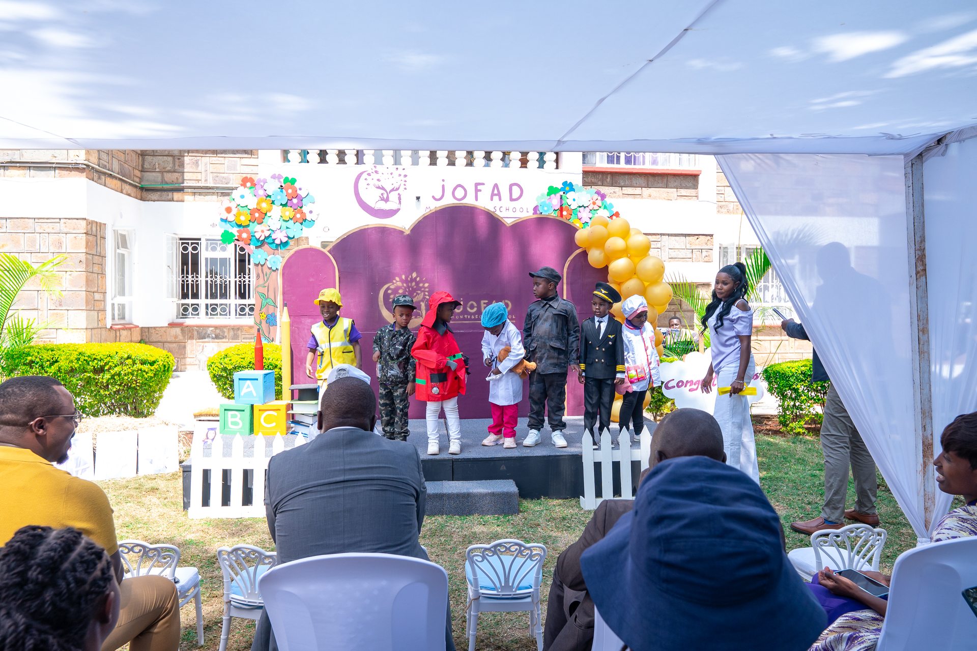 Career day — Jofad children in professional costumes